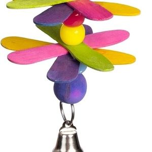 Prevue Pet Stick Staxs Flower Power Colorful Activity Bird Toy Hang 7.75 Inch